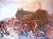 Johann Zoffany Death of Captain Cook USA oil painting artist